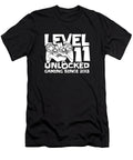 5 Gaming 11th Birthday Year Old Gamer Level 11 Unlocked Crazy Squirrel T-Shirt