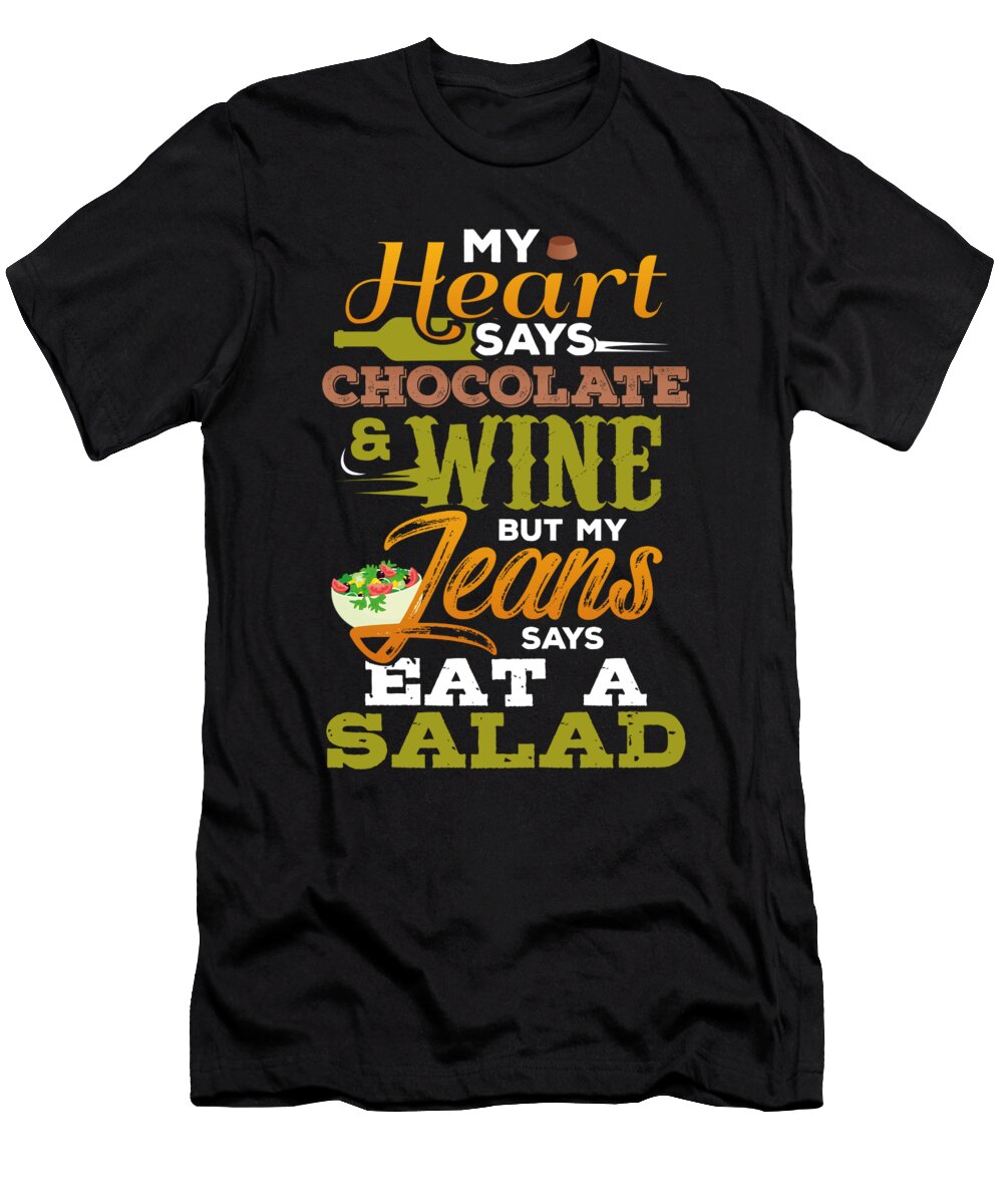 5 I Love Chocolate Sweet Saying Funny Cocoa Gift Teequeen2603 T-Shirt