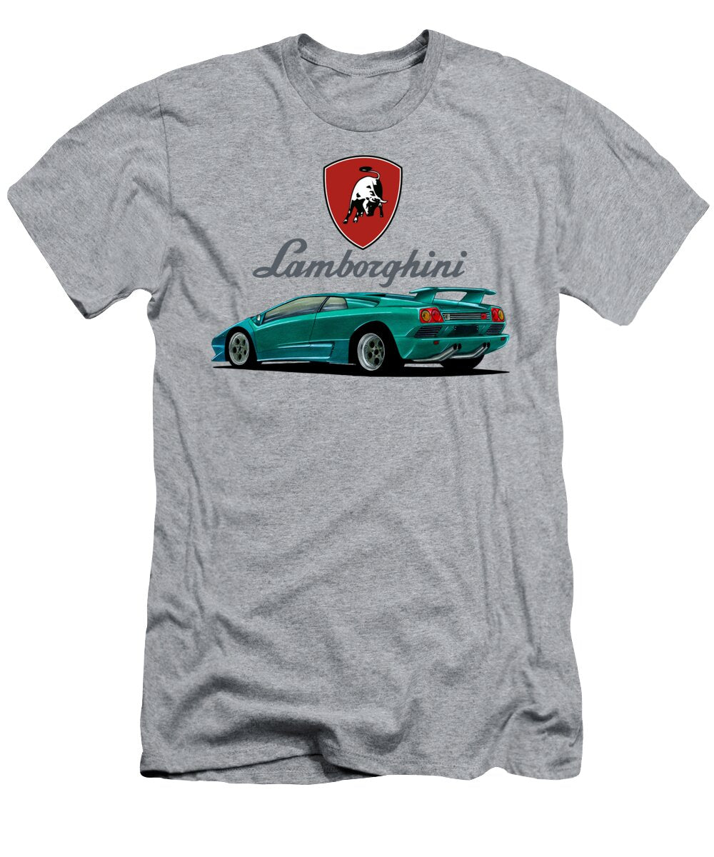 5 Italian 2 Door Supercar Lamborghini Diablo Vt with 57l 500hp V12 Engine Vladyslav Shapovalenko T-Shirt