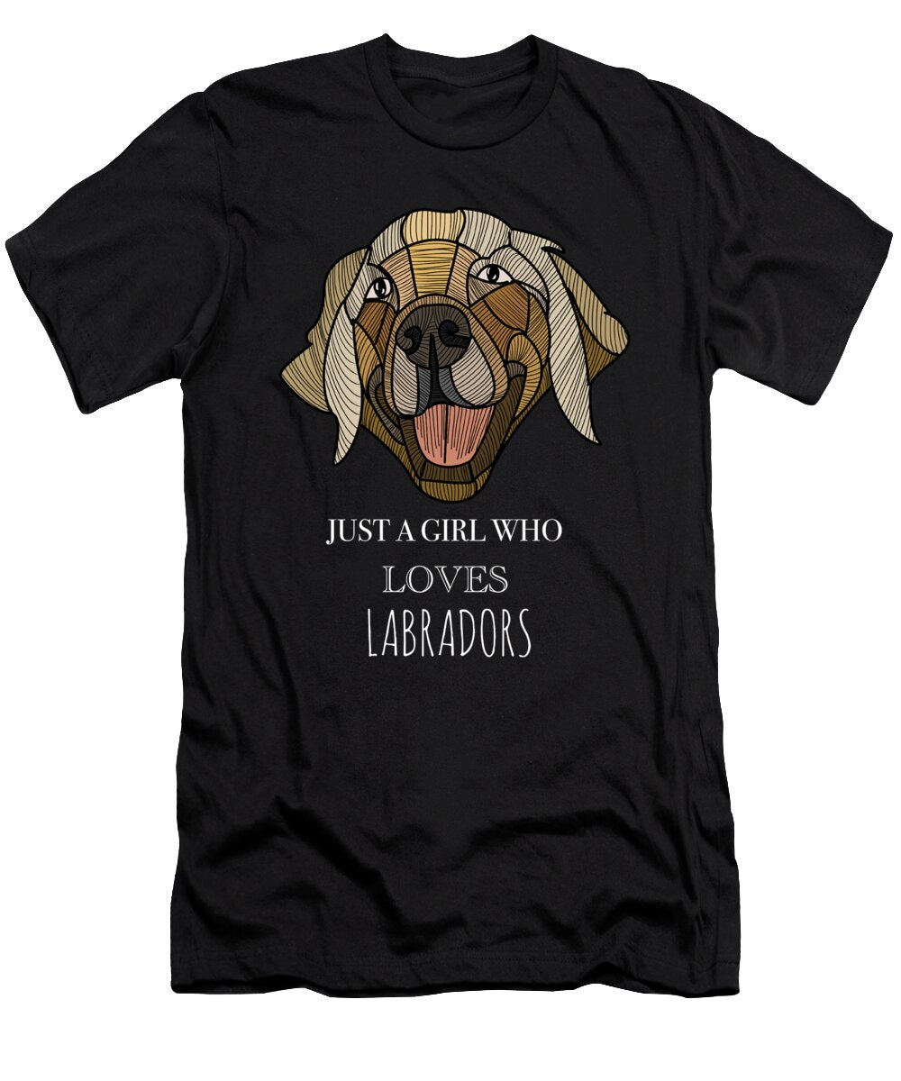 5 Just a Girl Who Loves Labradors Funny Dog Cynto T-Shirt