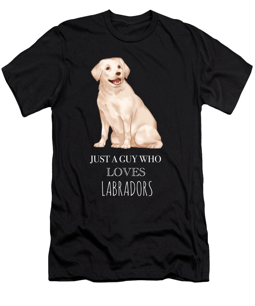 5 Just a Guy Who Loves Labradors Funny Dog Cynto T-Shirt