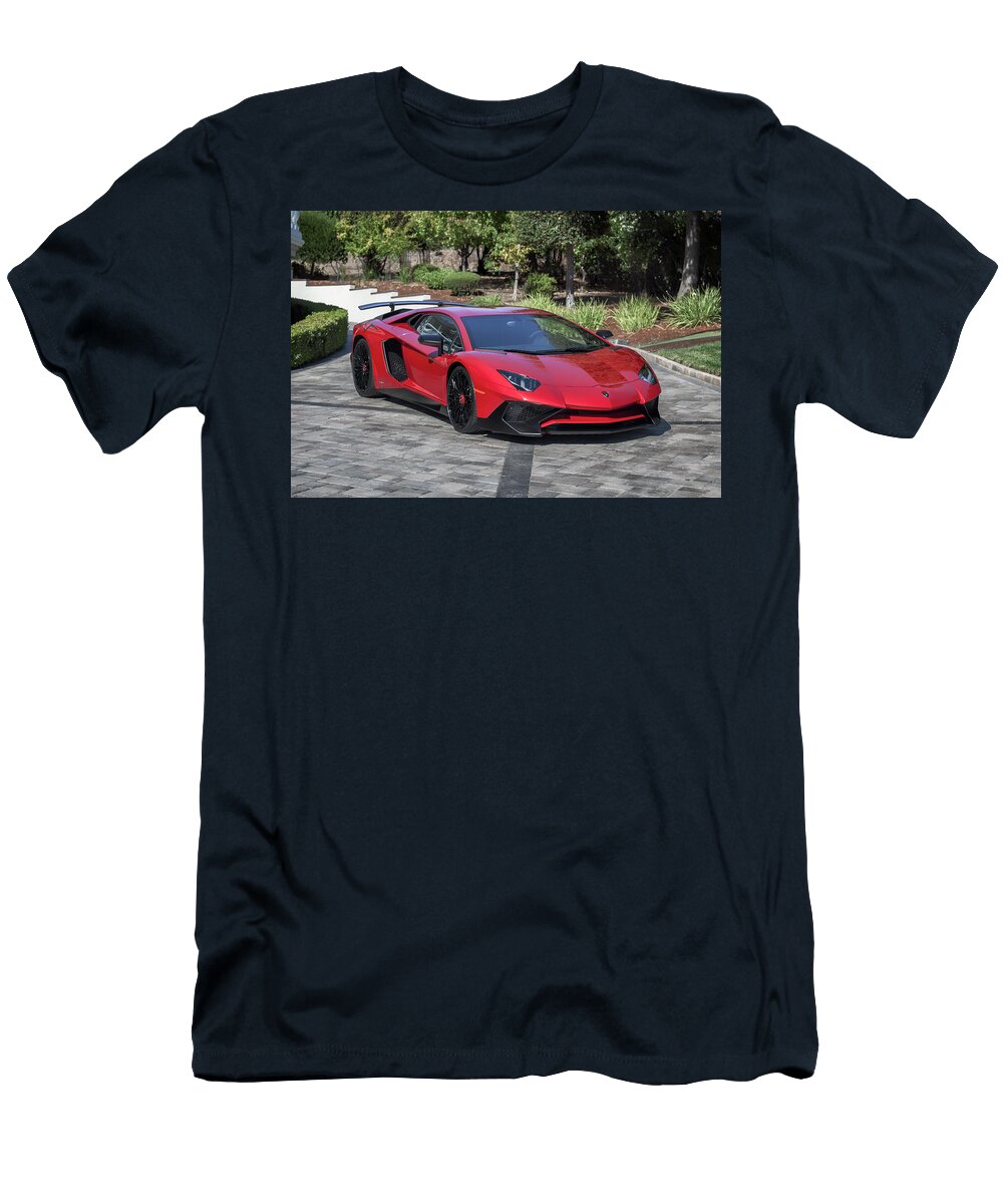 5 Lamborghini Aventador Sv Print Itzkirb Photography T-Shirt