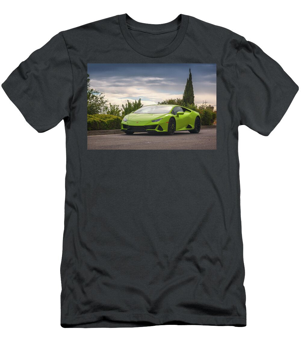 5 Lamborghini Huracan Evo Print Itzkirb Photography T-Shirt