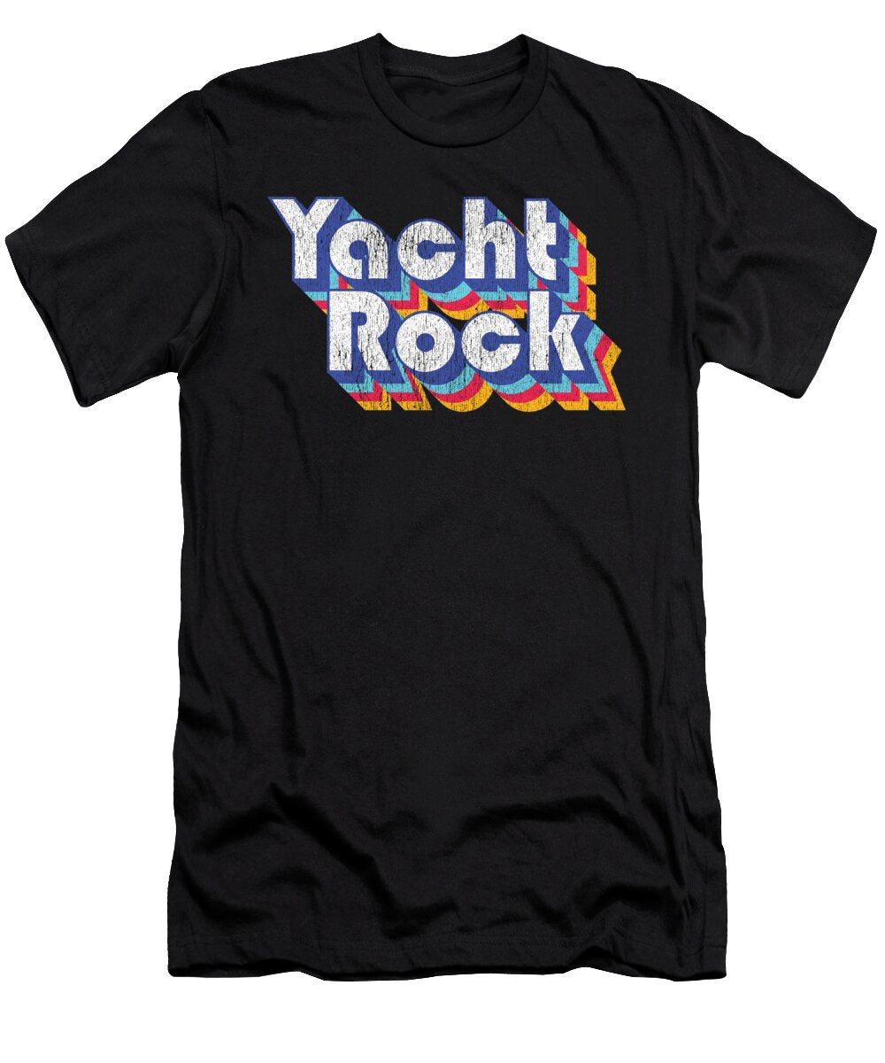 5 Psychedelic Fade Yacht Rock Party Boat Drinking Vector Deluxe T-Shirt