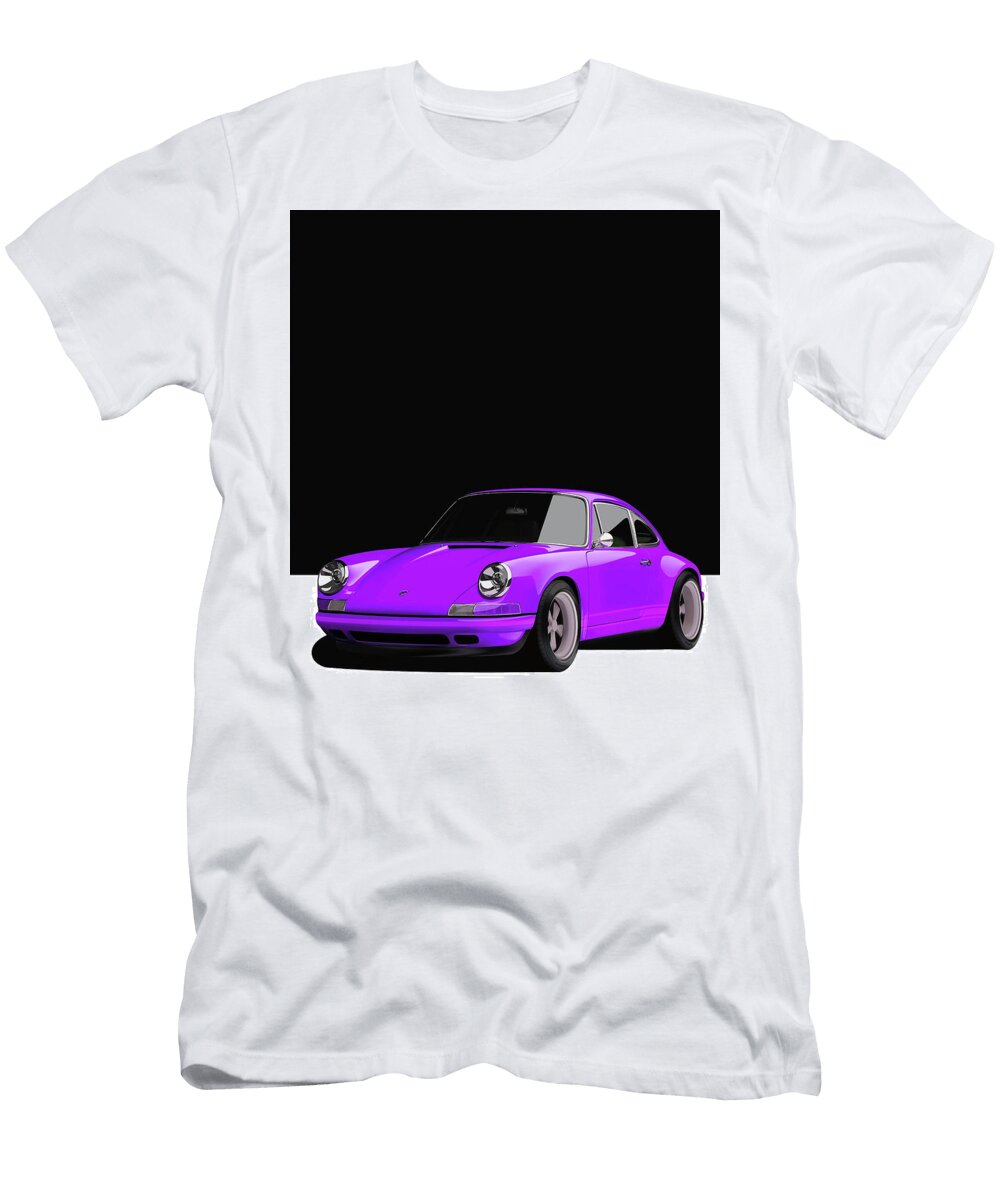 5 Purple Porsche 911 Classic Restomod Poster Thespeedart T-Shirt