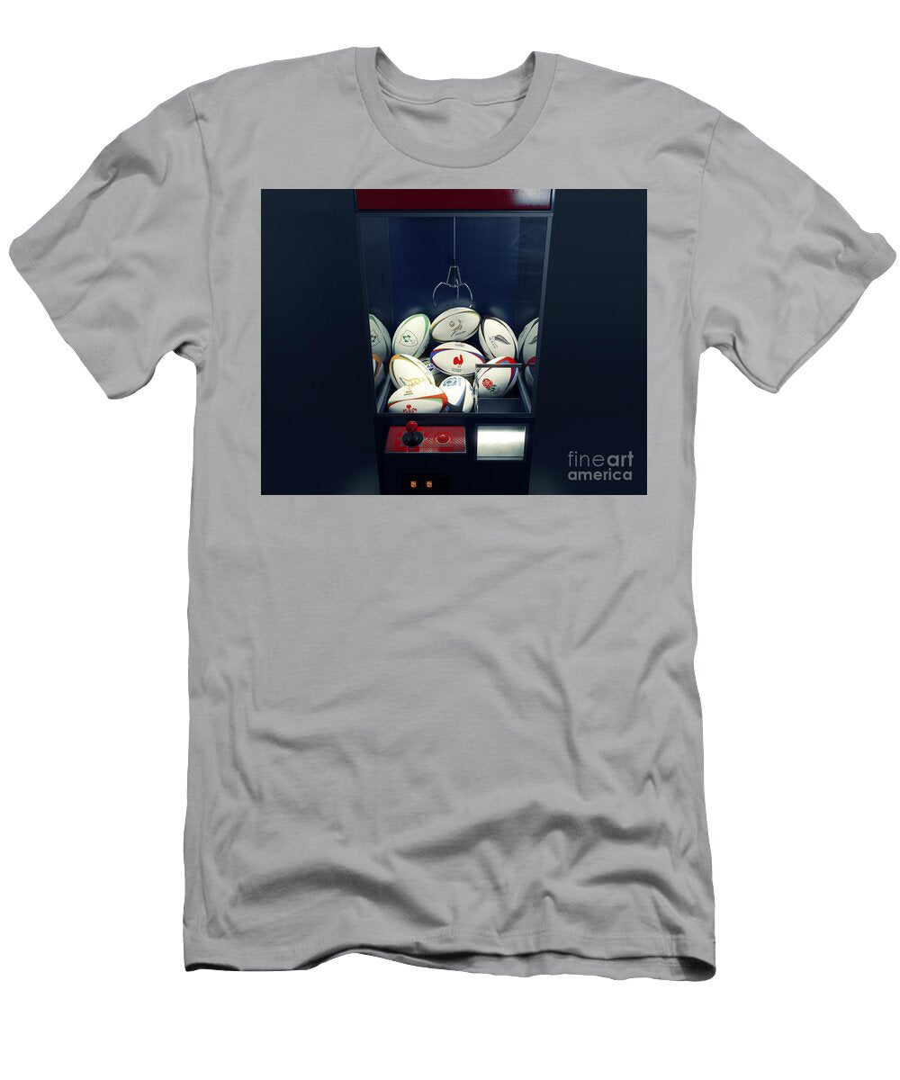 5 Rugby Team Ball Claw Grabber Machine Allan Swart T-Shirt