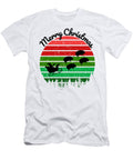 5 Santas Sleigh Pulled By a Team of Hogs Chomper Designs T-Shirt