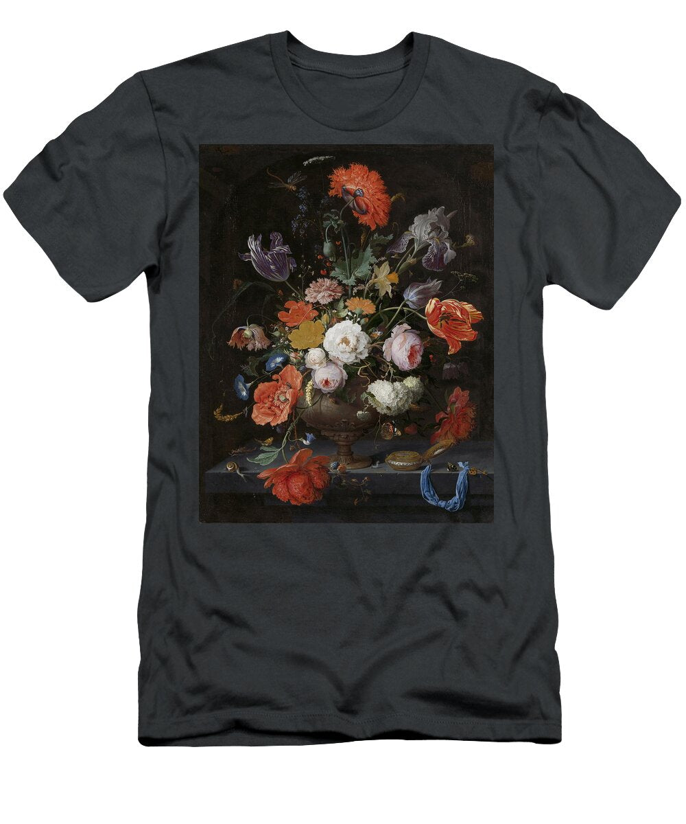 5 Still Life with Flowers and a Watch Abraham Mignon T-Shirt