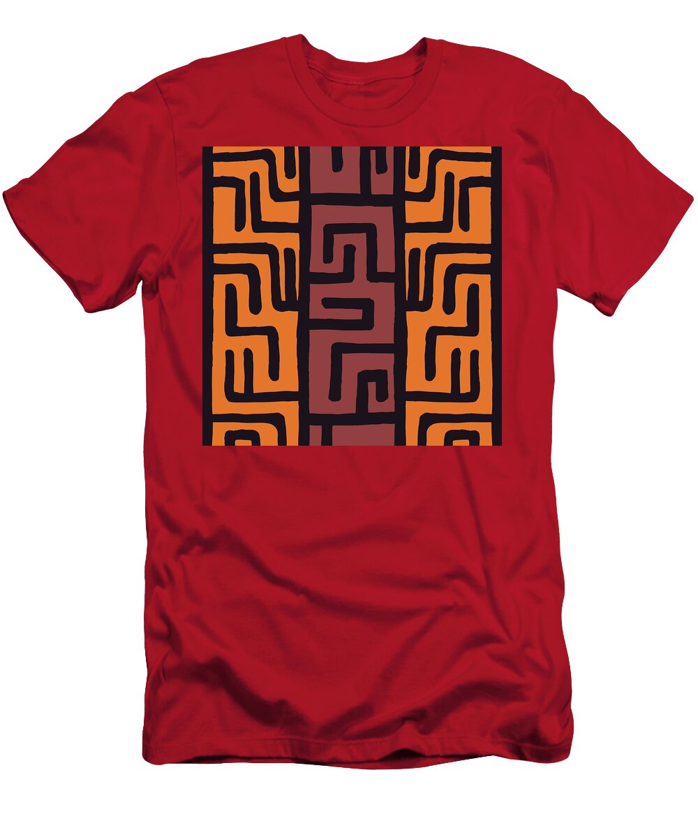 5 Tribal Ethnic Colorful Bohemian Pattern with Geometric Elements Jelena Obradovic T-Shirt