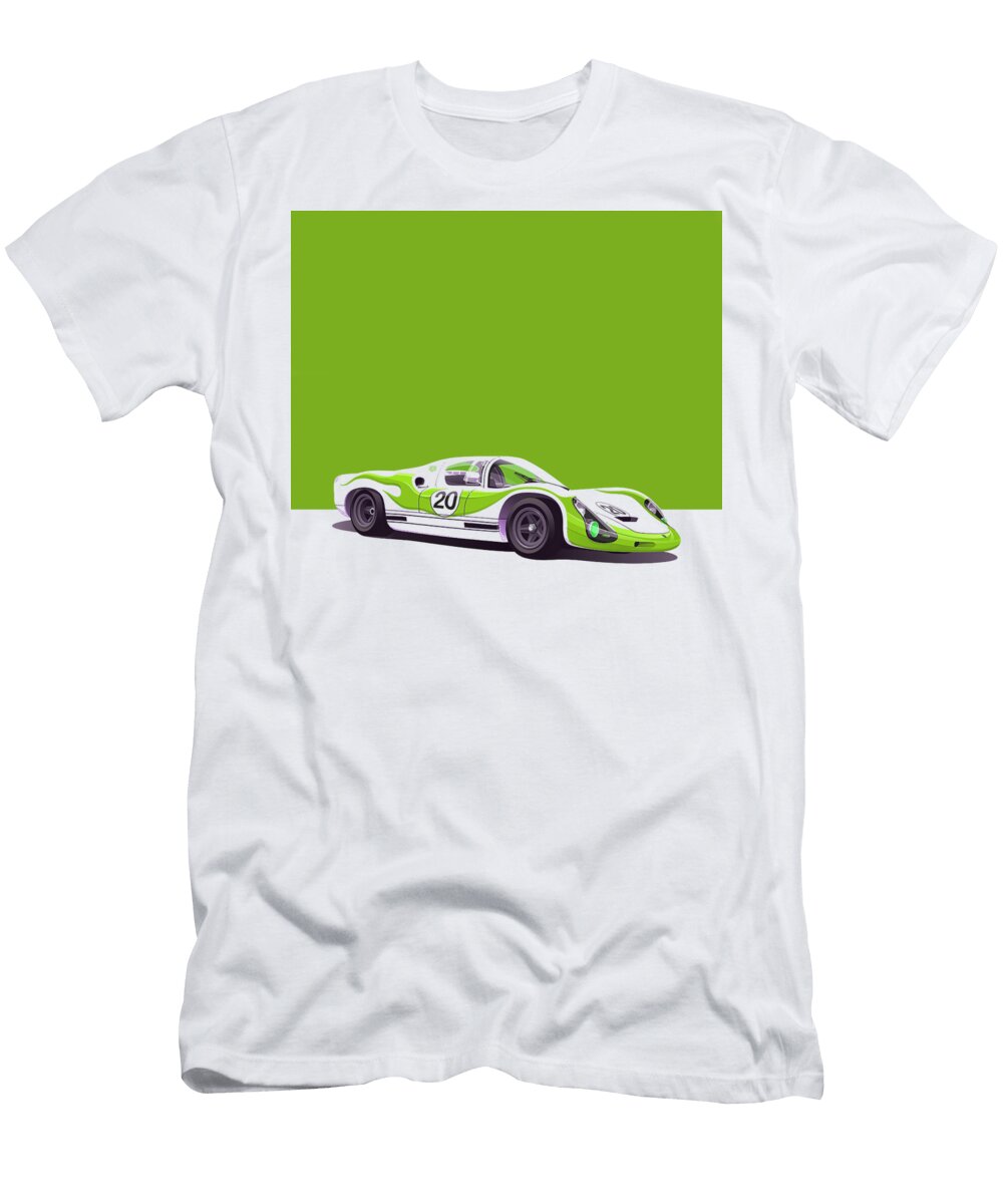 5 Vintage Porsche Lemans Race Car Thespeedart T-Shirt