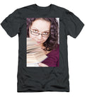 5 Woman with Stack of Books Liss Art Studio T-Shirt