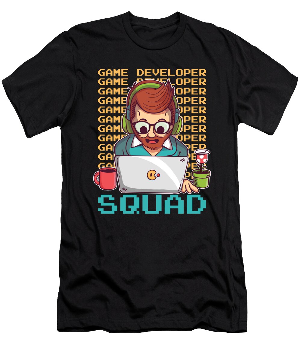 50 Gaming Video Games Gamer Crazy Squirrel T-Shirt