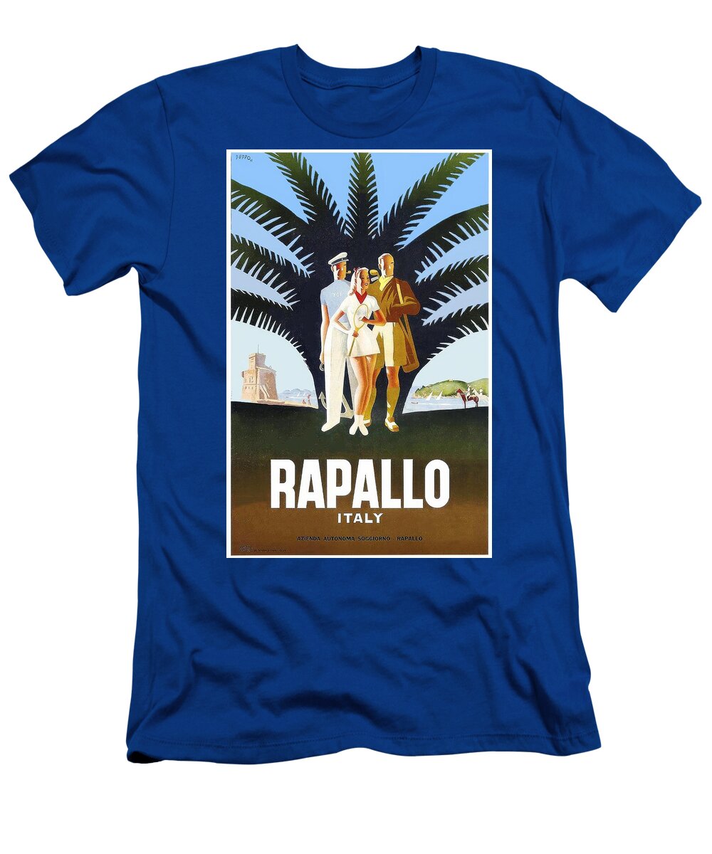 51426415336 Puppo Mario Rapallo Italy 1947 Poster Vintage Traveller T-Shirt