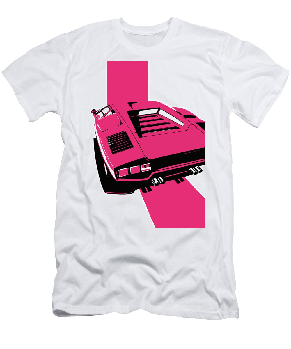 53 Lamborghini Countach Classic Italian Supercar Thespeedart T-Shirt