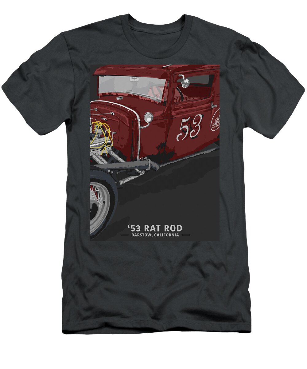 53 Rat Rod Sketchbook Ink T-Shirt