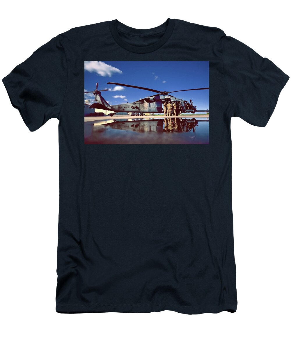 56th Rescue Squadron David Luebbert T-Shirt
