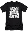 6 7 Year Old Gamer Gaming 7th Birthday Level 7 Unlocked Crazy Squirrel T-Shirt