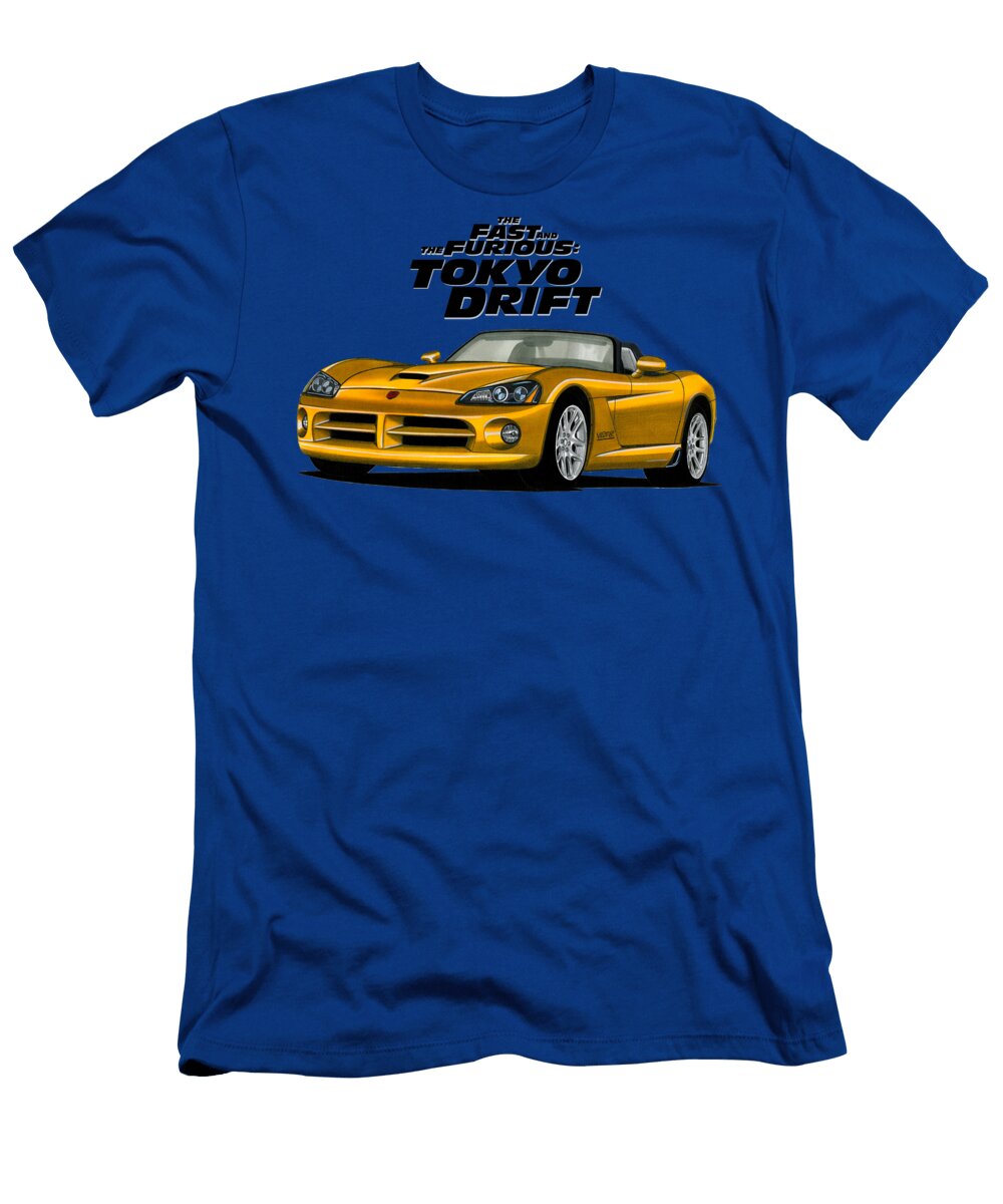 6 Adorable Movie Car Dodge Viper Srt 10 Roadste 84l V10 the Fast and the Furious Tokyo Drift Vladyslav Shapovalenko T-Shirt