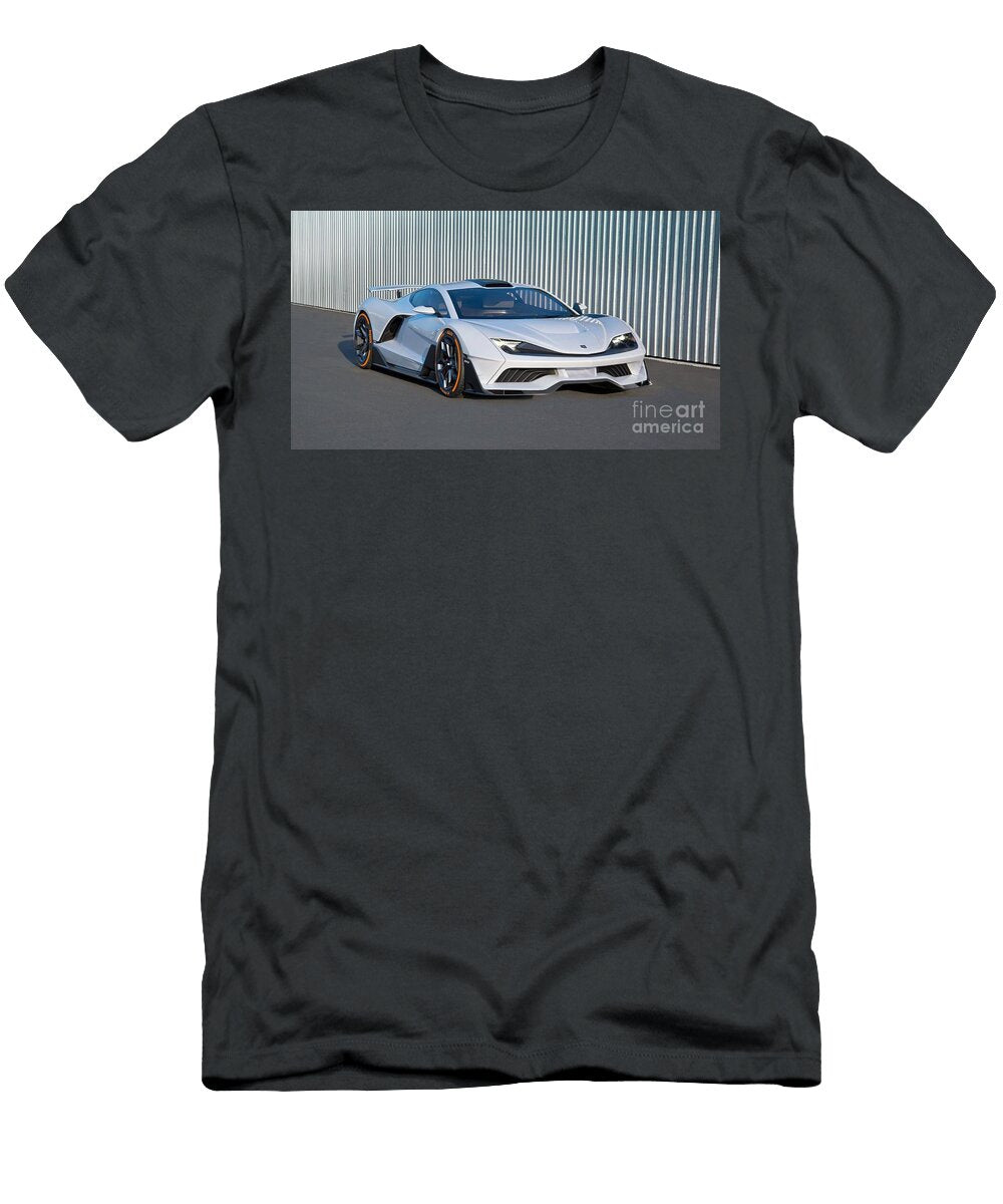 6 American Hypercar White Aria Fxe Supercharged 62l V8 Engine Vladyslav Shapovalenko T-Shirt