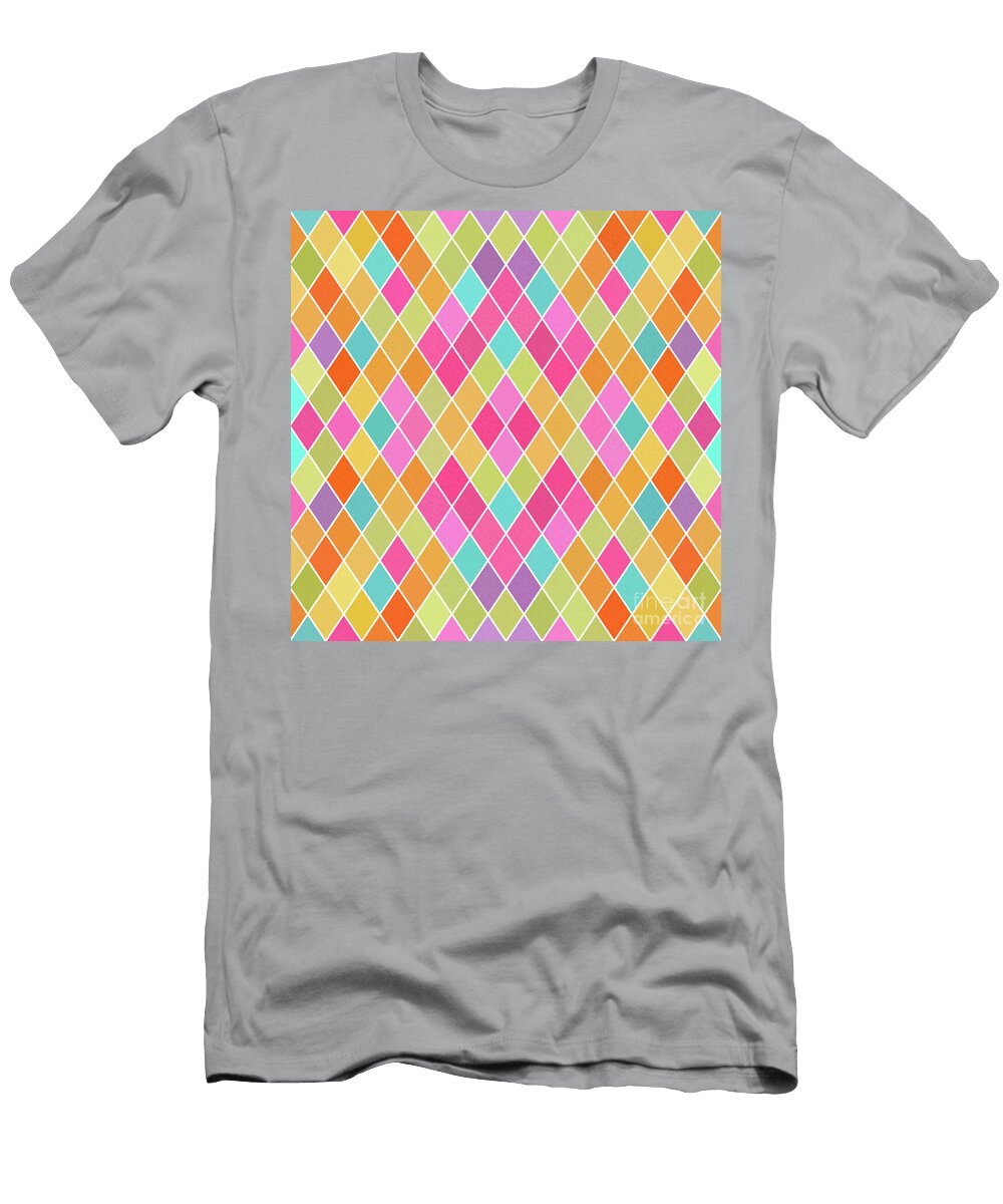 6 Colorful Geometric Background Amir Faysal T-Shirt