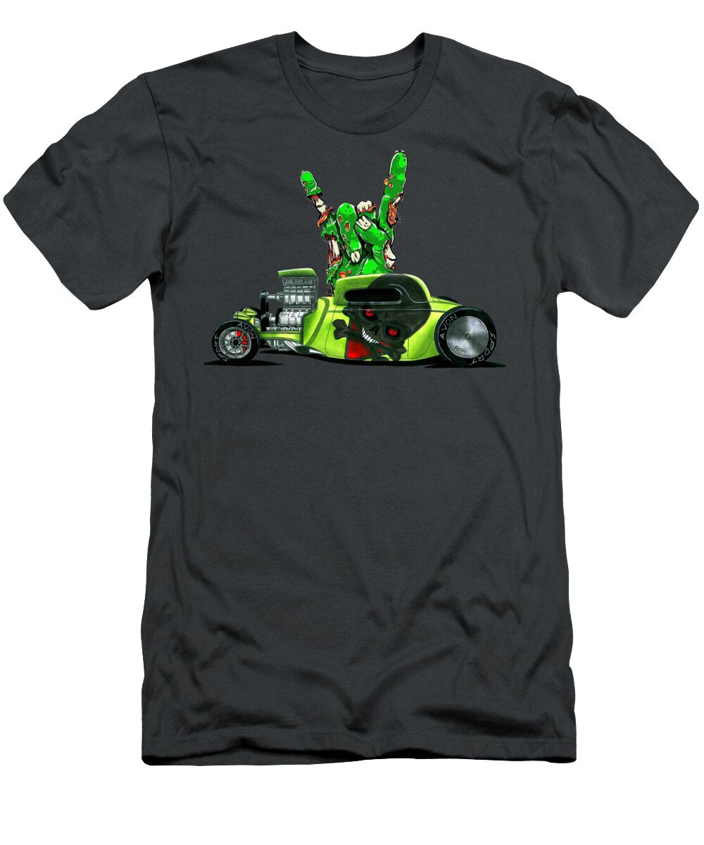 6 Crazy Hellish Green American V8 Supercharged Hot Rod Vladyslav Shapovalenko T-Shirt
