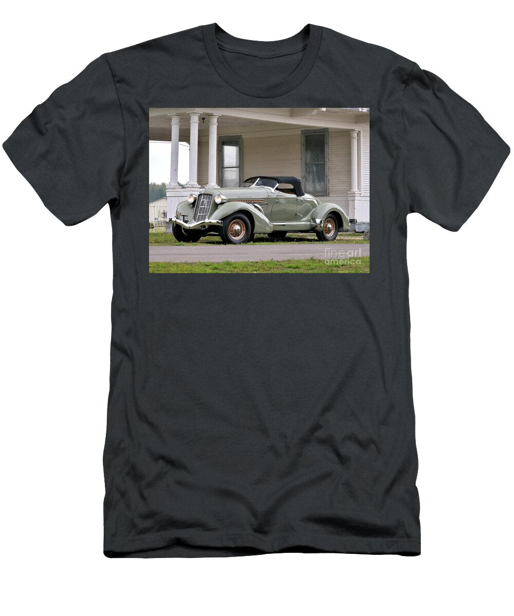 6 Exclusive American Retro Luxury Gray 1936 Auburn 852 Sc Dual Ratio Supercharged Speedster Vladyslav Shapovalenko T-Shirt