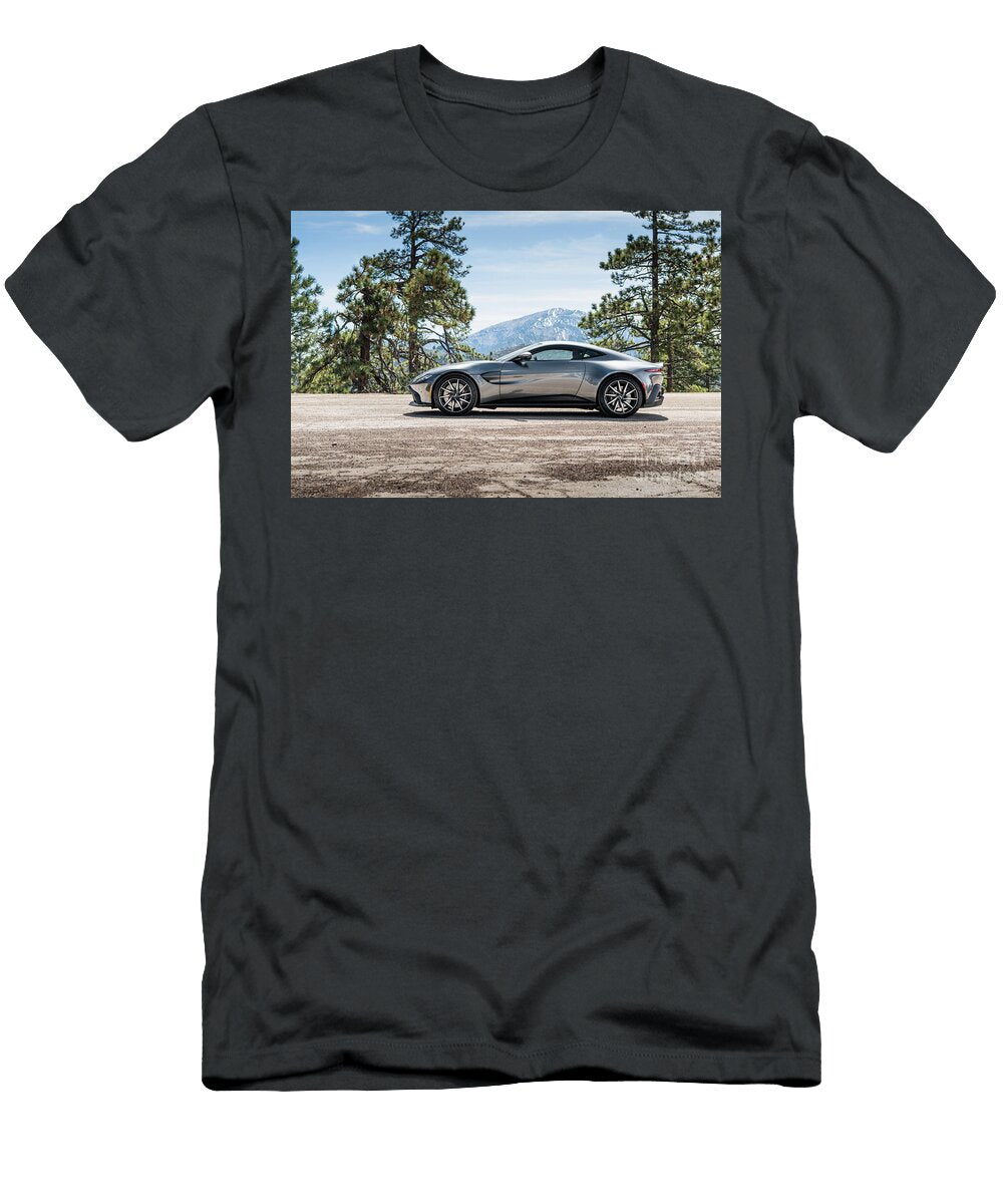 6 Exclusive Luxury Supercar Gray Aston Martin Vantage V8 Amg Engine M177 40l Twin Turbocharged Vladyslav Shapovalenko T-Shirt