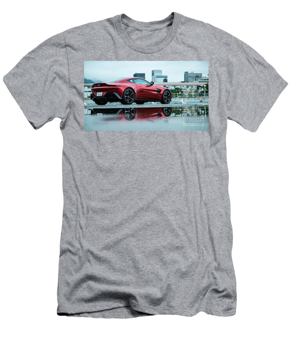 6 Exclusive Luxury Supercar Red Aston Martin Vantage V8 Amg Engine M177 40l Twin Turbocharged Vladyslav Shapovalenko T-Shirt