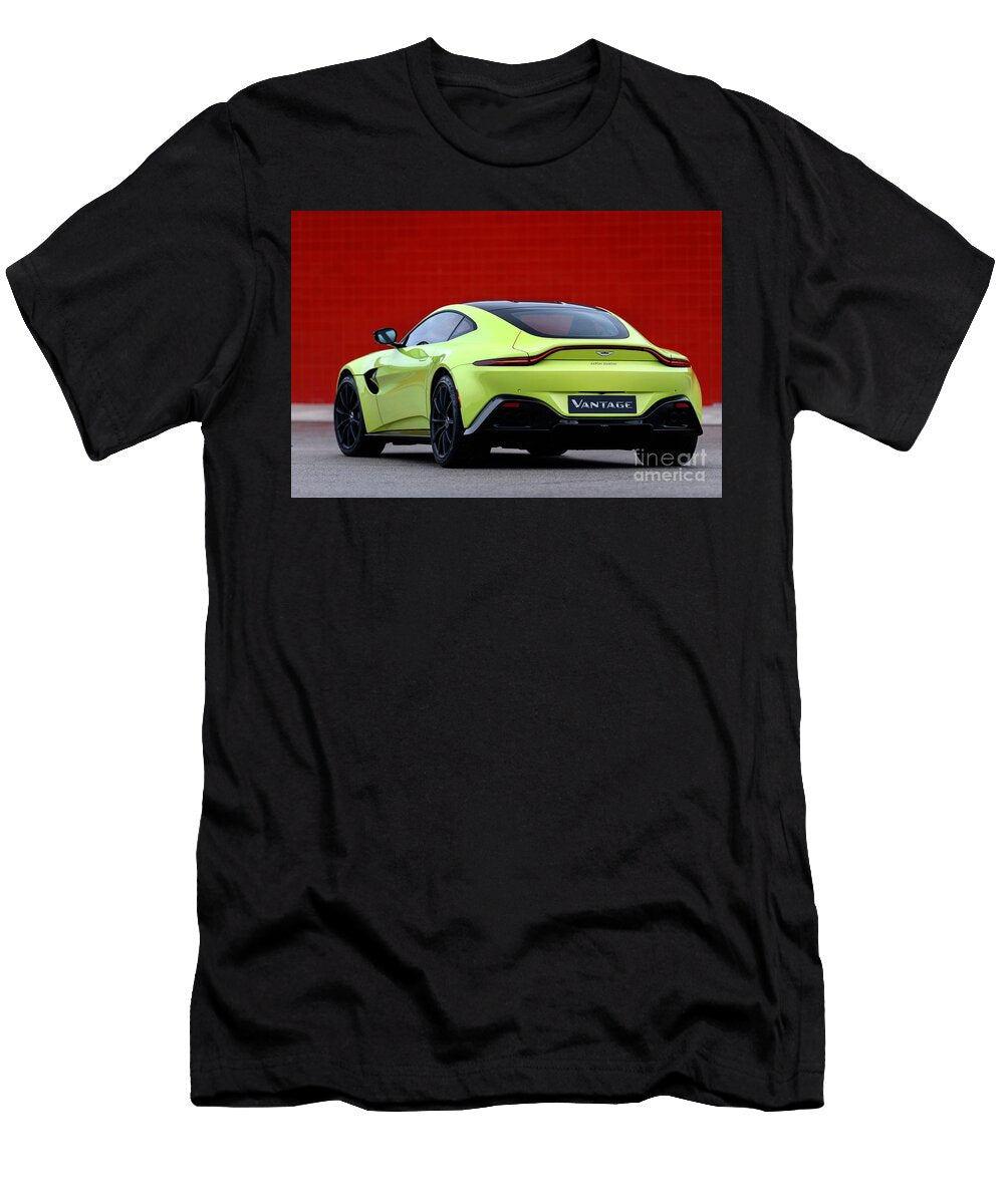6 Exclusive Luxury Supercar Yellow Aston Martin Vantage V8 Amg Engine M177 40l Twin Turbocharged Vladyslav Shapovalenko T-Shirt