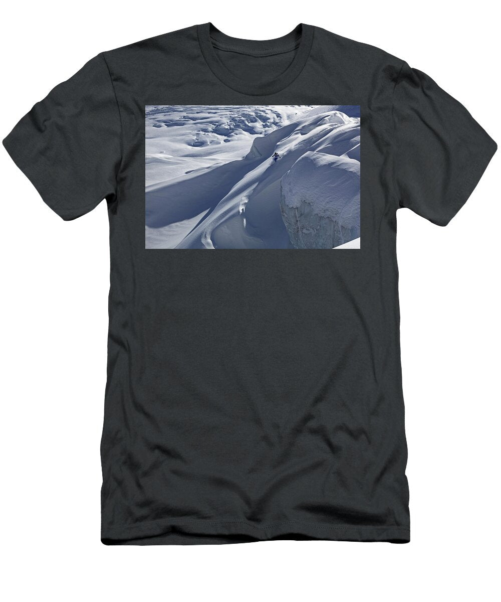 6 Free Ride in Vraie Vallee Blanche Mario Colonel T-Shirt