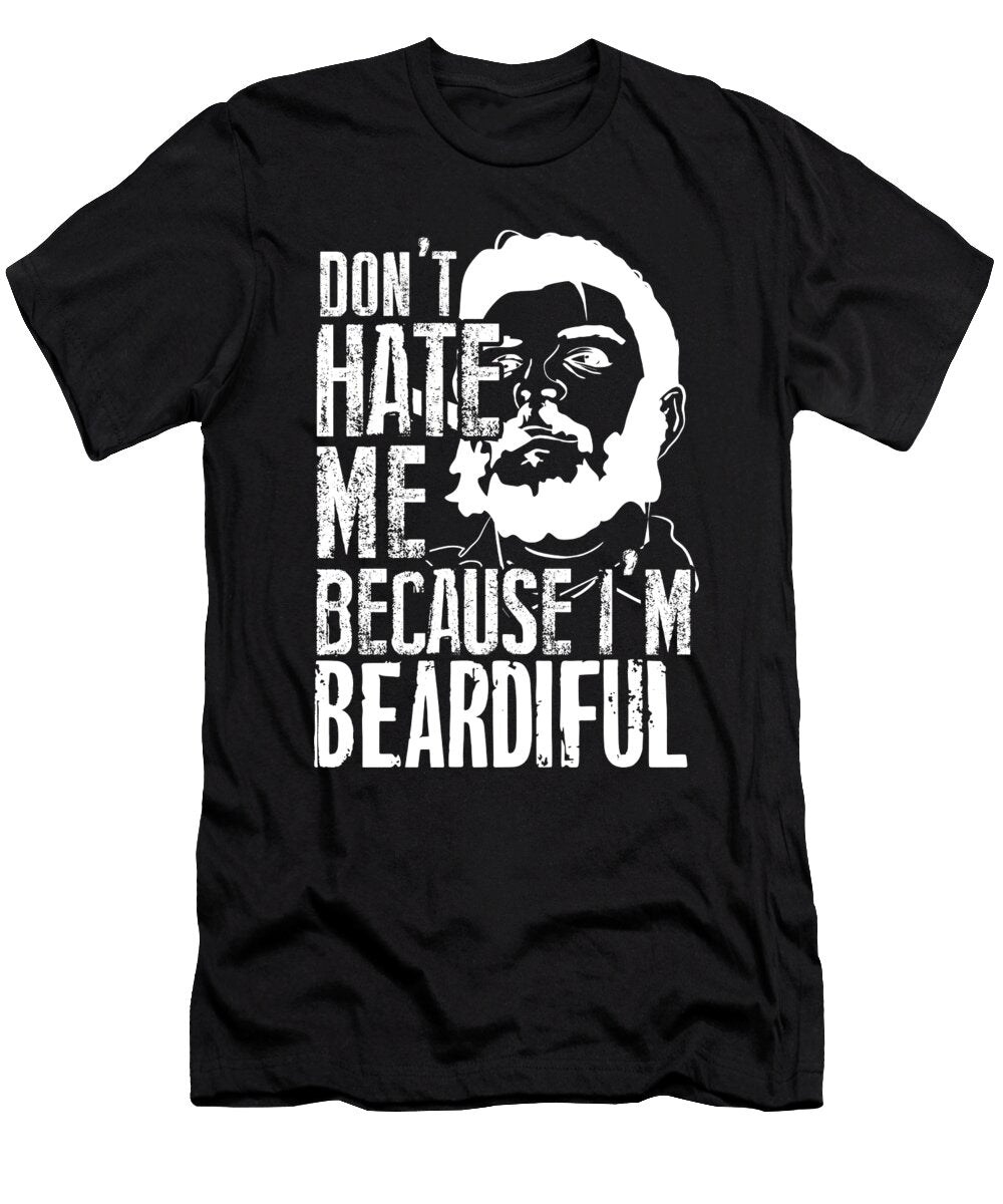 6 Funny Beard Facial Hair Manly Confident Man Gift Muc Designs T-Shirt