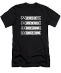 6 Gaming 8th Birthday Video Year Old Gamer Level 8 Unlocked Crazy Squirrel T-Shirt