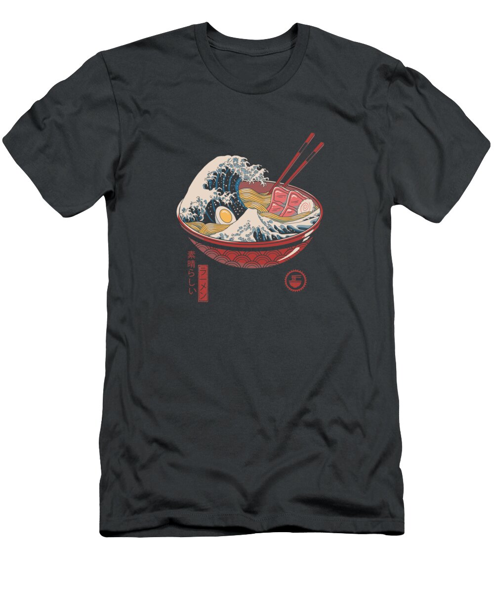 6 Great Ramen Wave Sibainu T-Shirt