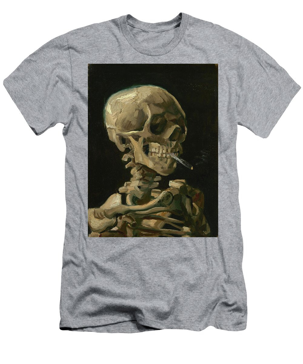 6 Head of a Skeleton with a Burning Cigarette Vincent Van Gogh T-Shirt