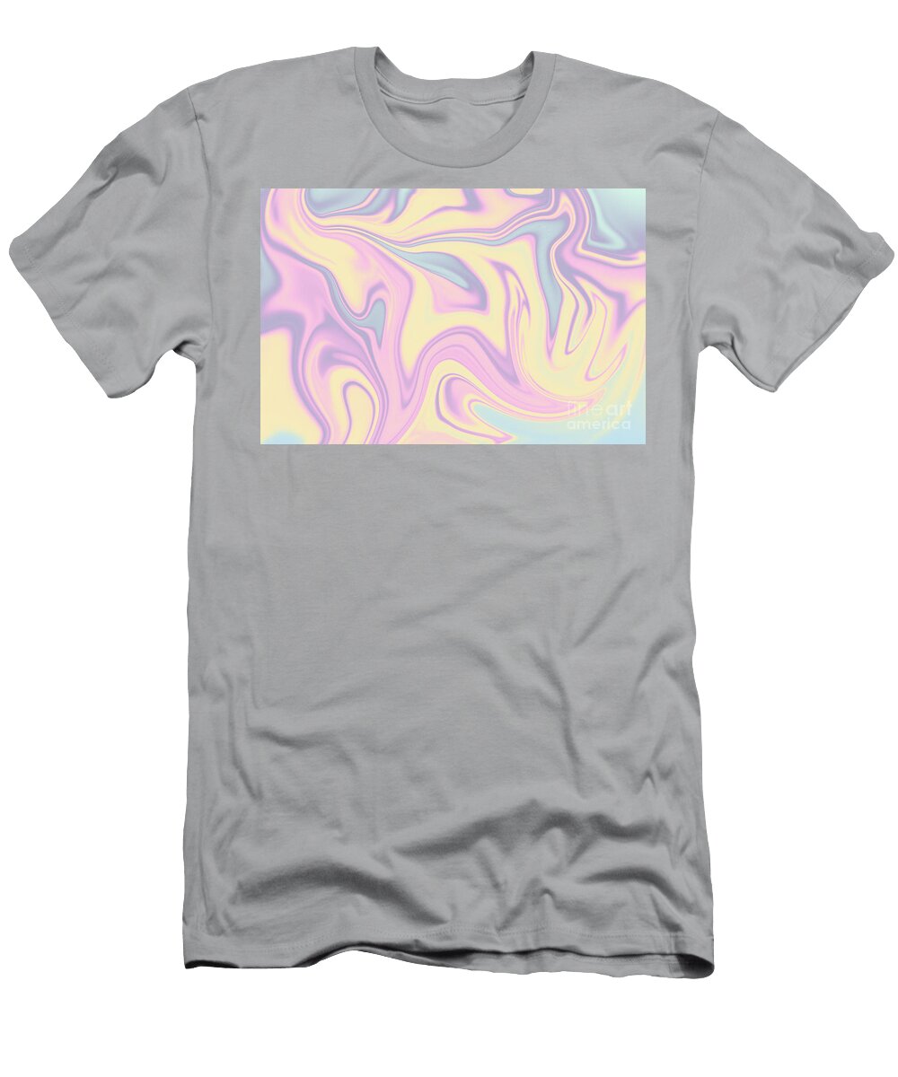 6 Holographic Background in Pastel Colors Beautiful Things T-Shirt
