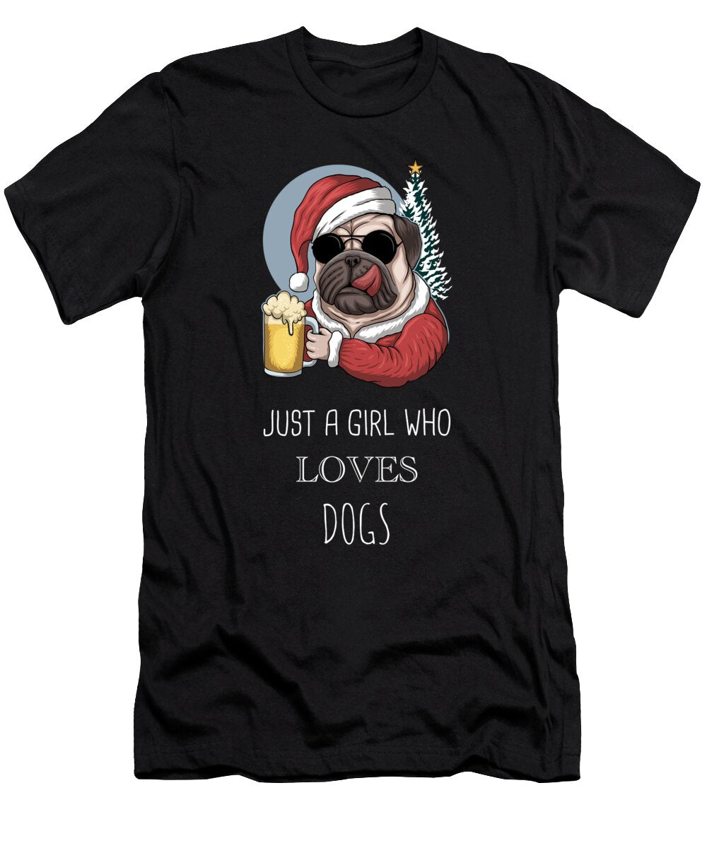 6 Just a Girl Who Loves Dogs Funny Dog Cynto T-Shirt