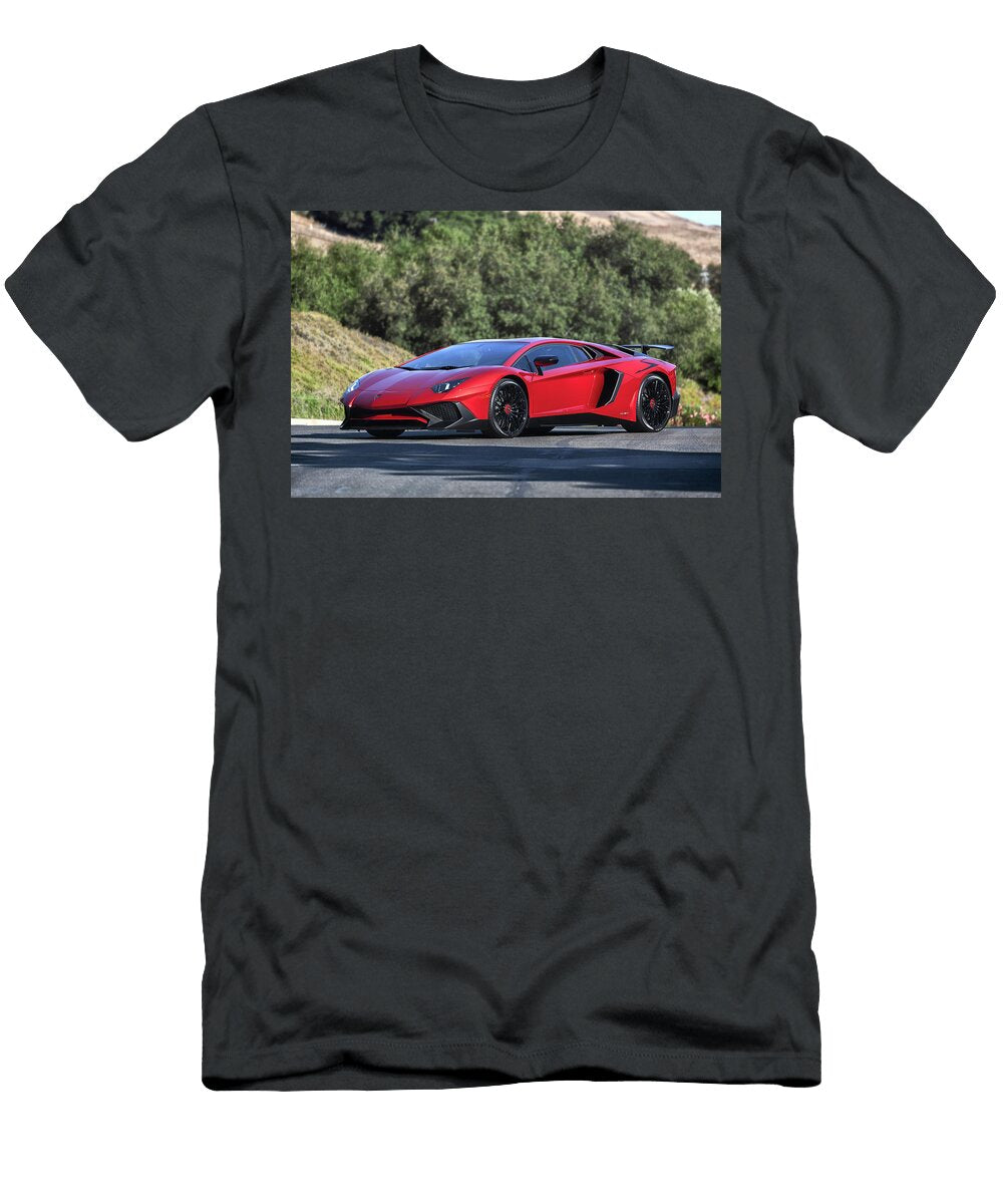 6 Lamborghini Aventador Sv Print Itzkirb Photography T-Shirt