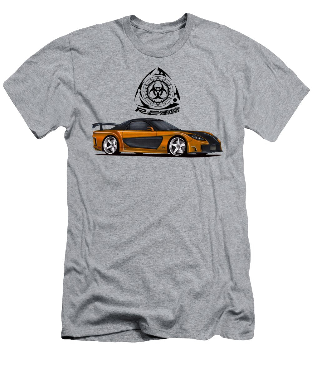 6 Movie Car Mazda Rx 7 Fd Veilside Fortune Fast and Furious Tokyo Drift Vladyslav Shapovalenko T-Shirt