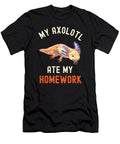6 My Axolotl Ate My Homework Funny Axolotl Abhishek Mandal T-Shirt