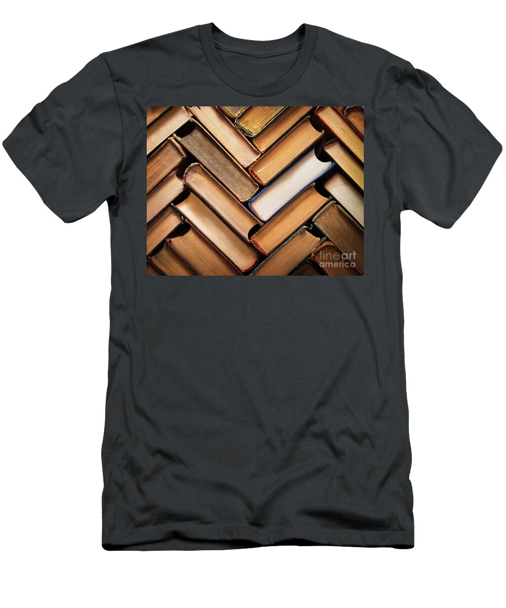 6 Old Books Arranged Highlighting Their Historical Significance N Turgay Koca T-Shirt