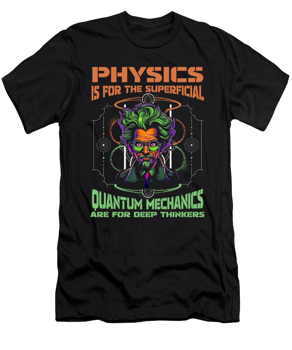 6 Physicist Cool Science Scientist Quantum Physics Crazy Squirrel T-Shirt