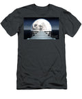 6 Pier and Moon on Water Horizon Allan Swart T-Shirt
