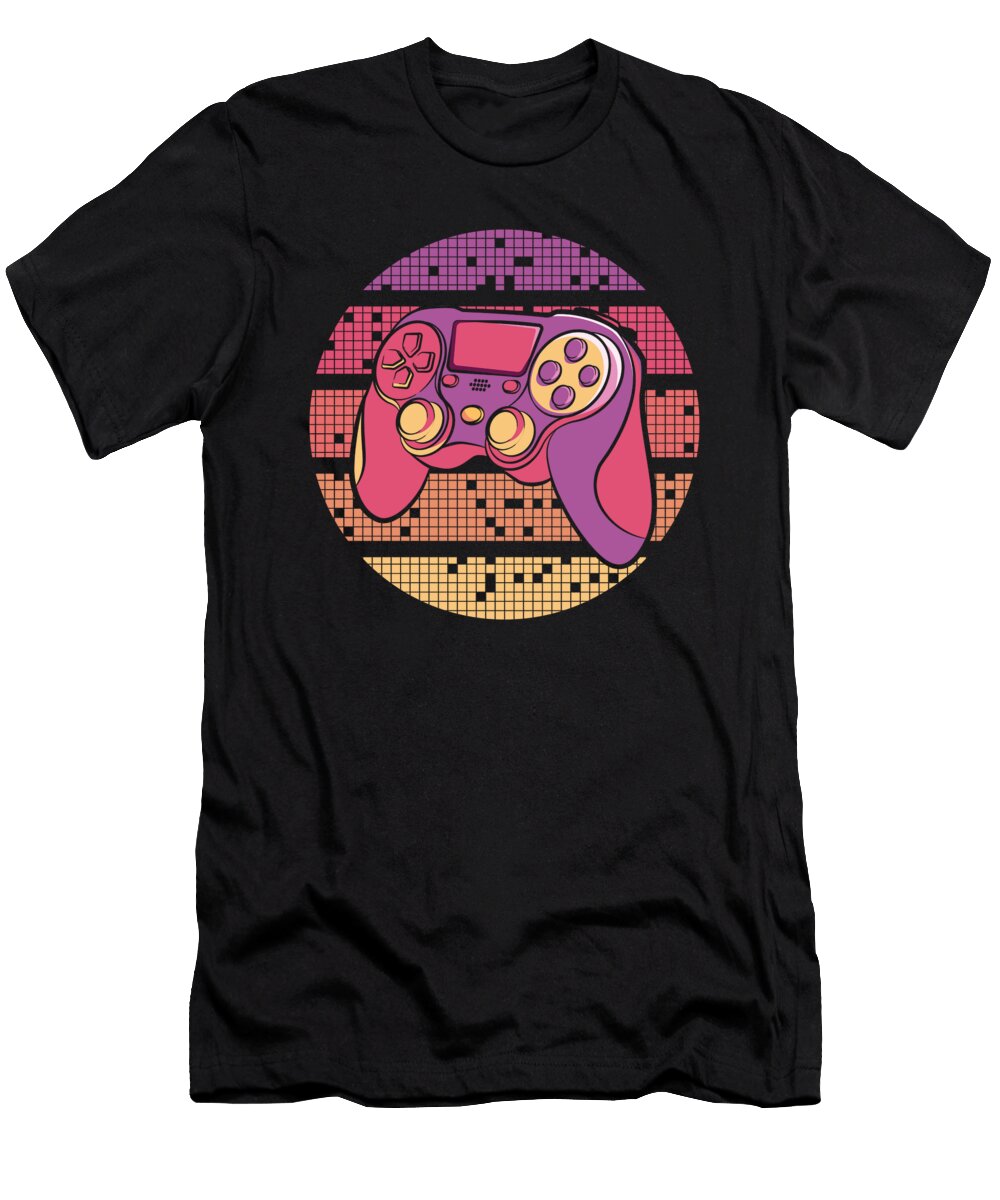 6 Retro Gaming Gamer Vintage Video Games Crazy Squirrel T-Shirt