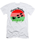 6 Santas Sleigh Pulled By a Team of Hogs Chomper Designs T-Shirt