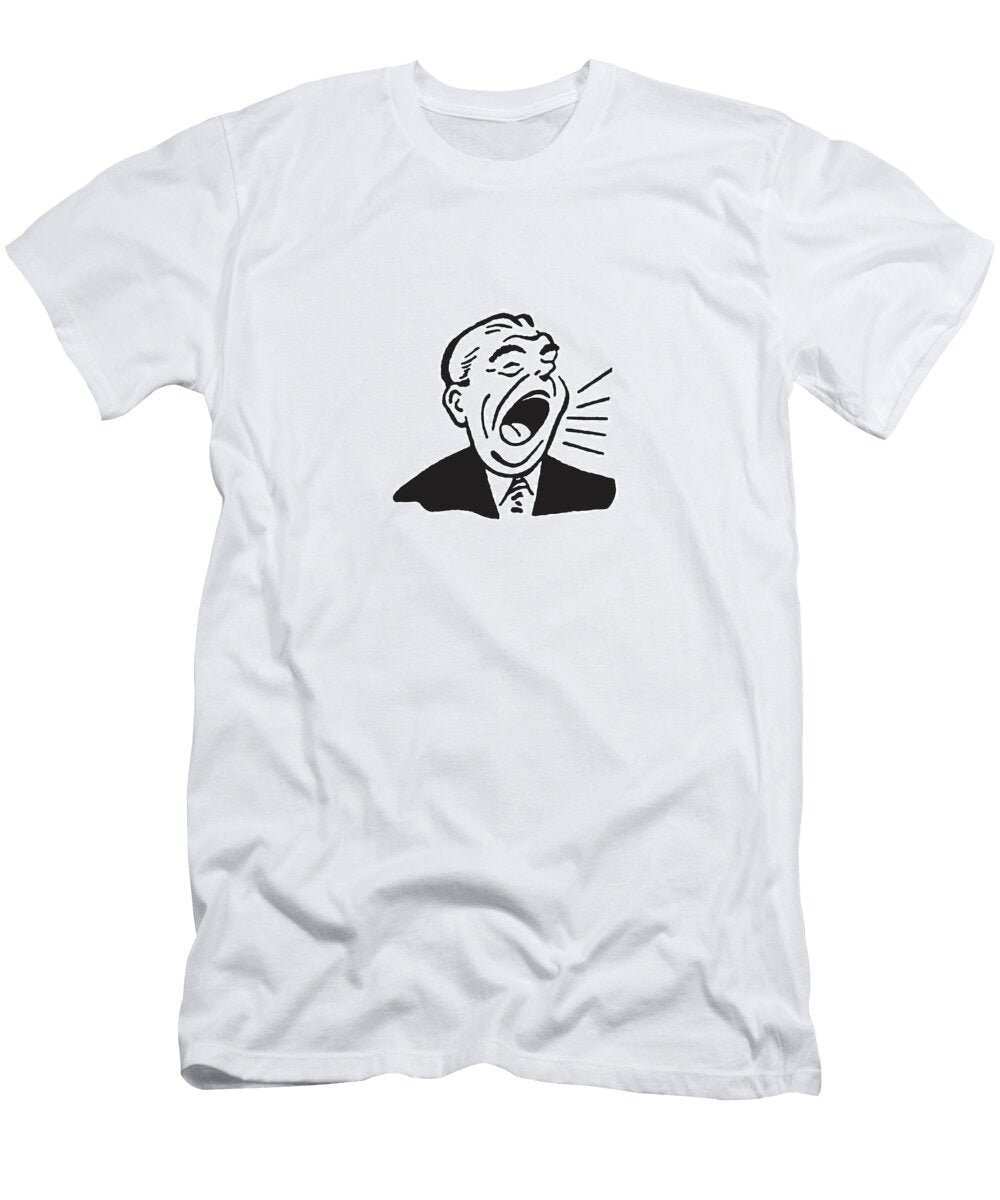 6 Shouting Man Csa Images T-Shirt