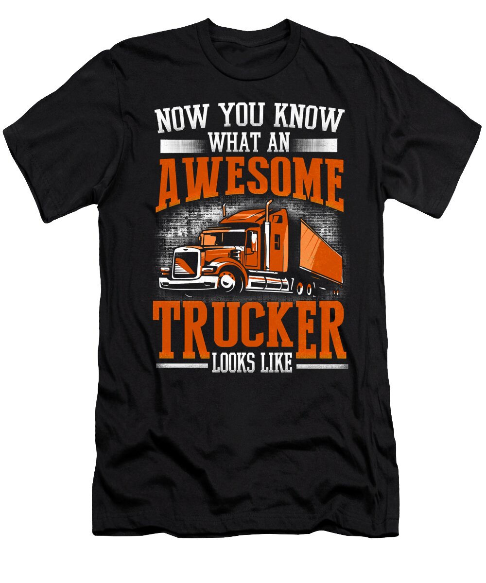 6 Truck Trucker Trucks Trucking Diesel Driving Truck Driver Freightliner Driver Truck Lover Rider Drift Truckin Grover Mcclure T-Shirt