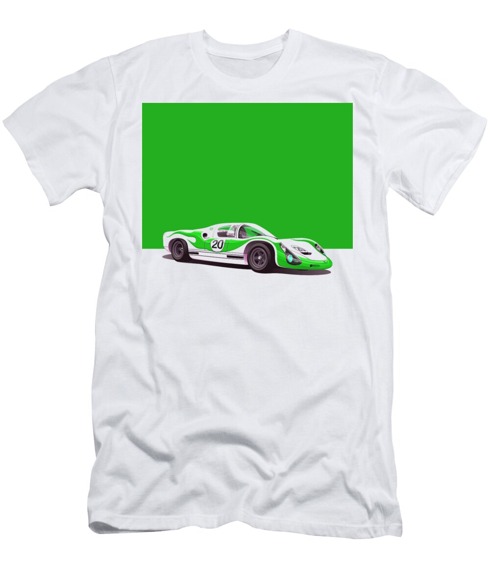 6 Vintage Porsche Lemans Race Car Thespeedart T-Shirt