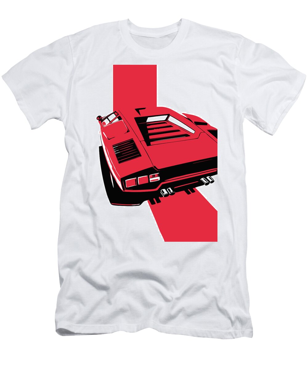 65 Lamborghini Countach Classic Italian Supercar Thespeedart T-Shirt