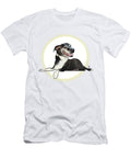 6586 Lavender Canine Caricatures By John Lafree T-Shirt