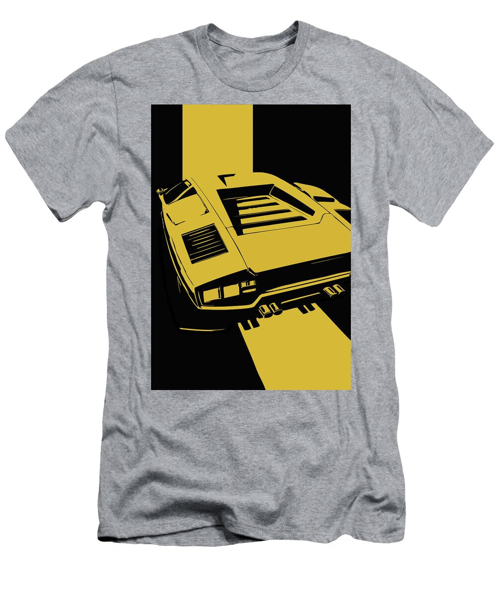 68 Lamborghini Countach Classic Italian Supercar Dark Backgroun Thespeedart T-Shirt